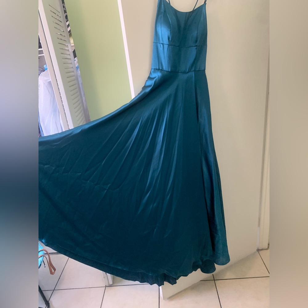 Blue long dress